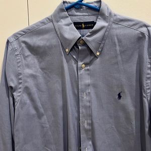 LIGHT STAIN Blue Ralph Lauren Dress Shirt 16 32/33